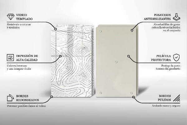 Kitchen worktop saver Abstraction shapes