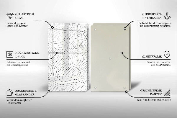 Kitchen worktop saver Abstraction shapes