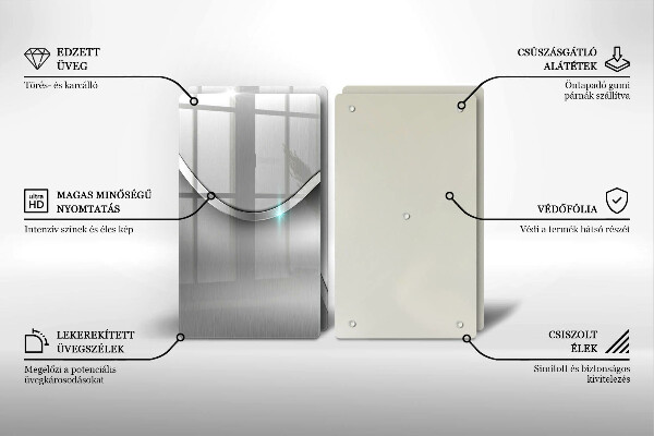 Kitchen worktop protector Metal abstraction