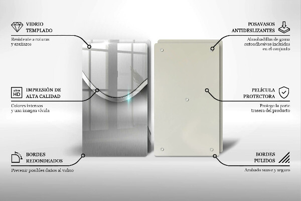 Kitchen worktop protector Metal abstraction