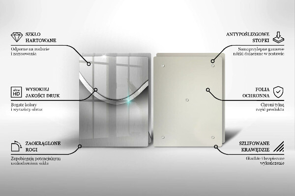 Kitchen worktop protector Metal abstraction