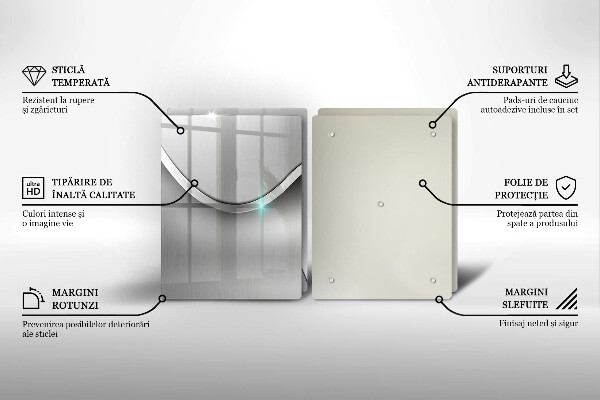 Kitchen worktop protector Metal abstraction