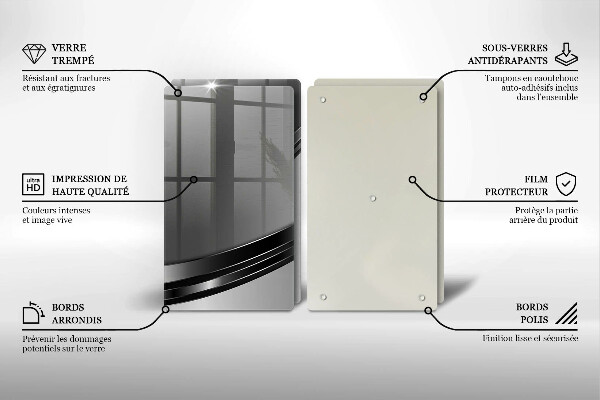 Kitchen worktop protector Metal abstraction