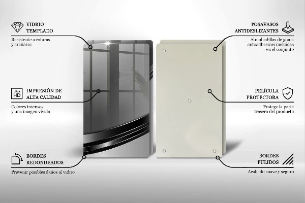 Kitchen worktop protector Metal abstraction