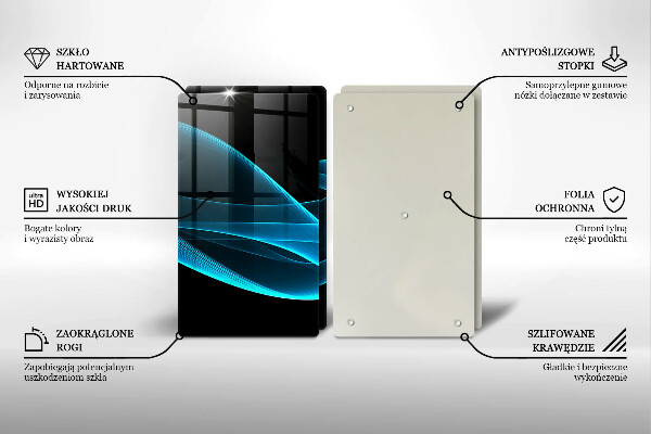 Kitchen worktop protector Blue abstraction