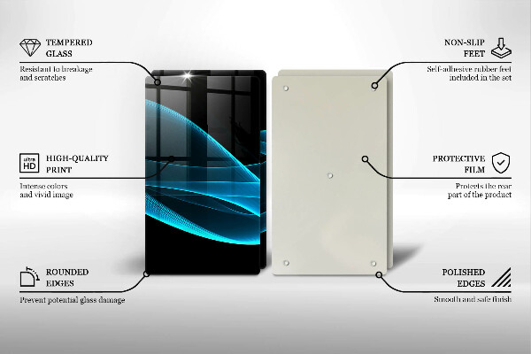 Kitchen worktop protector Blue abstraction