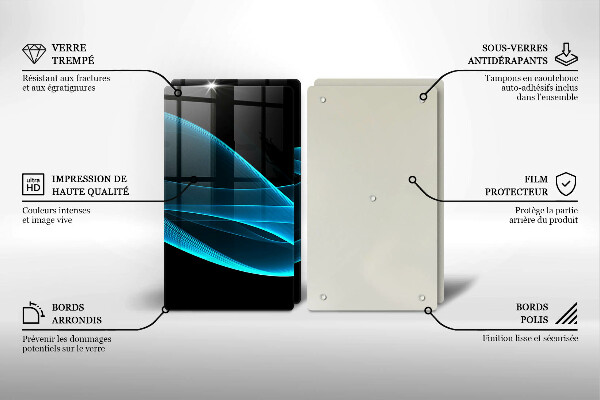 Kitchen worktop protector Blue abstraction