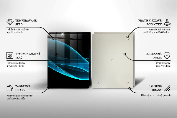 Kitchen worktop protector Blue abstraction