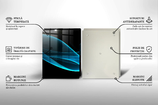 Kitchen worktop protector Blue abstraction