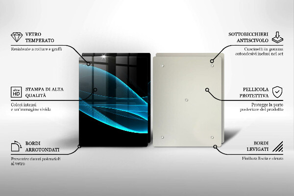 Kitchen worktop protector Blue abstraction