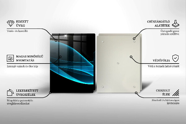 Kitchen worktop protector Blue abstraction