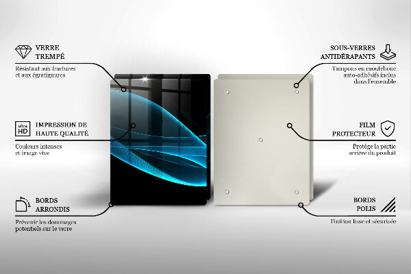 Kitchen worktop protector Blue abstraction