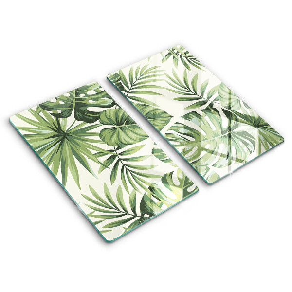 Kitchen worktop protector Illustration of the Monstera leaves