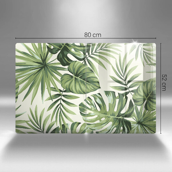 Kitchen worktop protector Illustration of the Monstera leaves