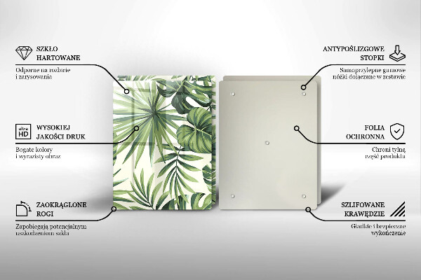 Kitchen worktop protector Illustration of the Monstera leaves