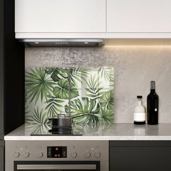 Kitchen worktop protector Illustration of the Monstera leaves