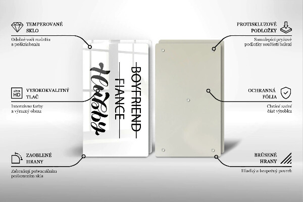 Kitchen worktop protector Inscription, sentence, pattern