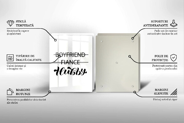 Kitchen worktop protector Inscription, sentence, pattern