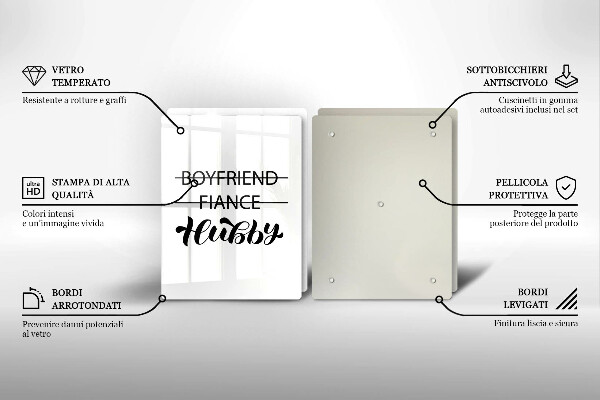 Kitchen worktop protector Inscription, sentence, pattern