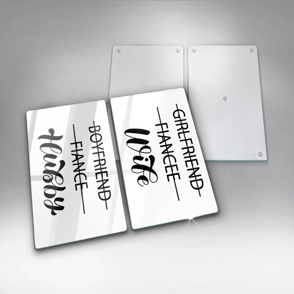 Kitchen worktop protector Inscription, sentence, pattern