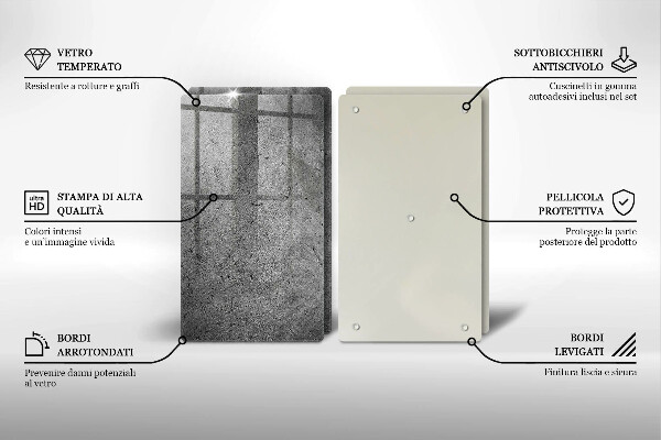 Kitchen worktop saver Concrete stone texture