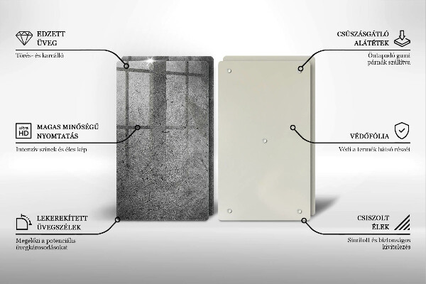 Kitchen worktop saver Concrete stone texture