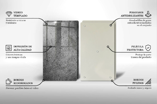 Kitchen worktop saver Concrete stone texture