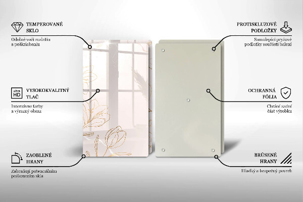 Kitchen worktop saver Flower contours