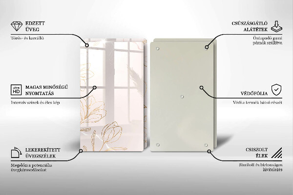 Kitchen worktop saver Flower contours