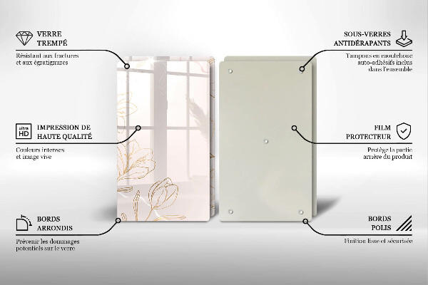 Kitchen worktop saver Flower contours