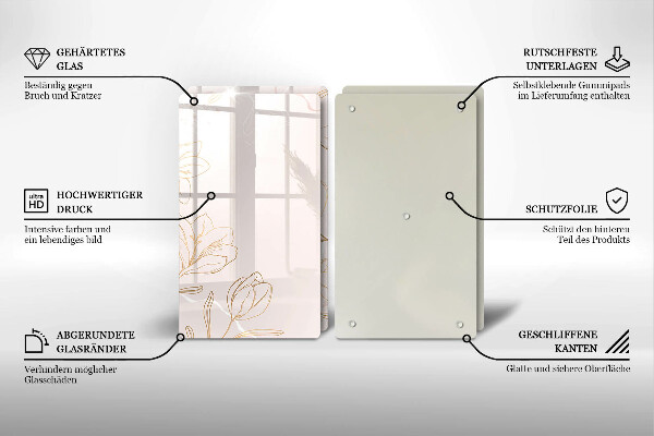 Kitchen worktop saver Flower contours