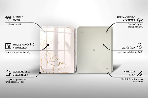 Kitchen worktop saver Flower contours