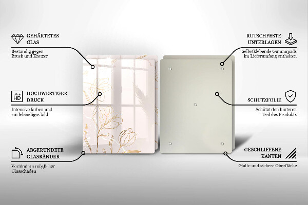 Kitchen worktop saver Flower contours