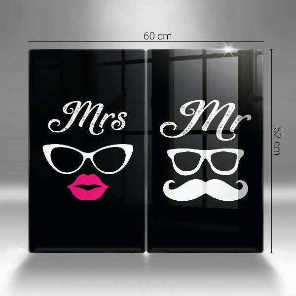 Worktop protector Mrs. Mr. - inscription, sentence