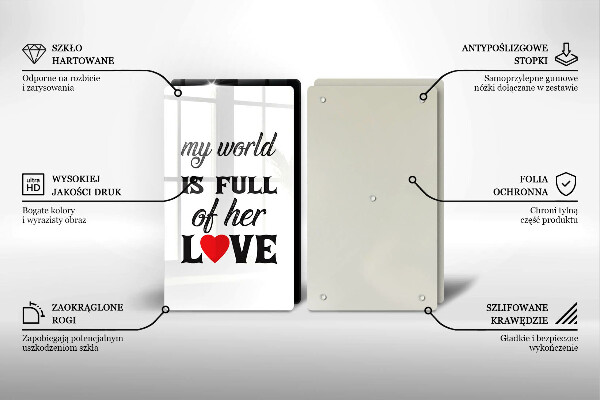 Worktop protector Inscription, sentence