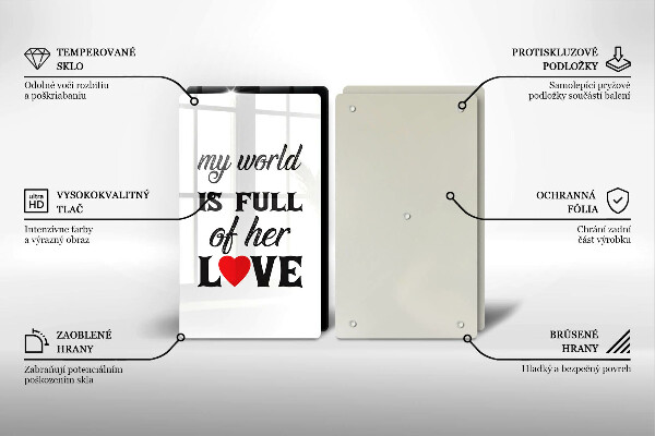 Worktop protector Inscription, sentence