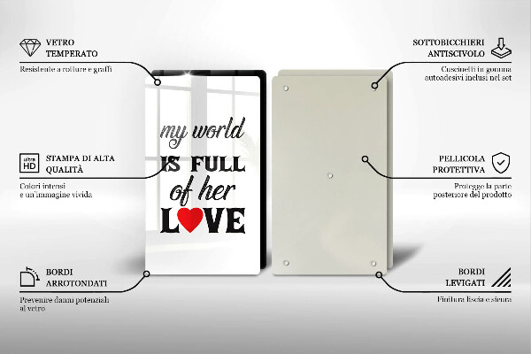 Worktop protector Inscription, sentence