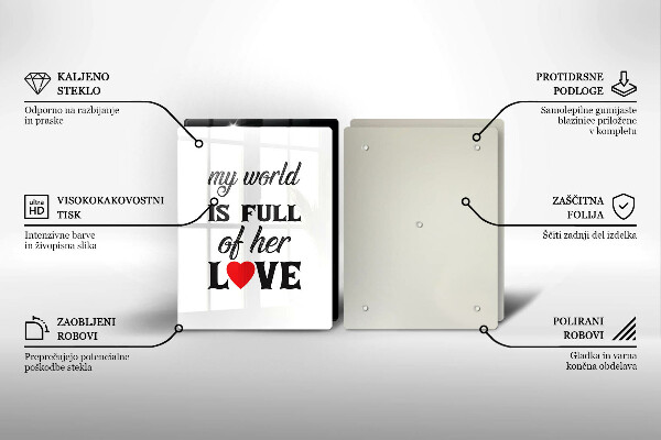 Worktop protector Inscription, sentence