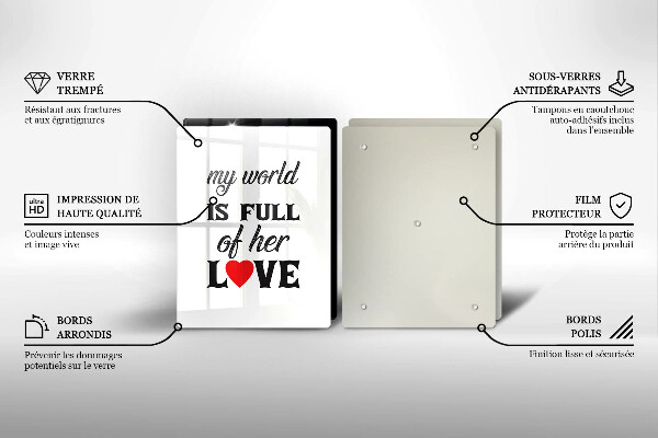 Worktop protector Inscription, sentence