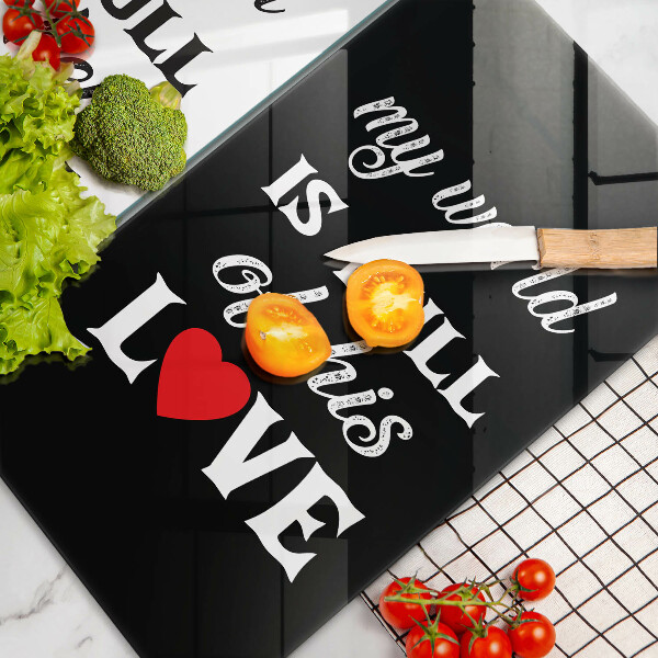 Worktop protector Inscription, sentence