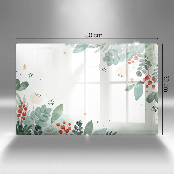 Kitchen worktop saver Watercolors leaves