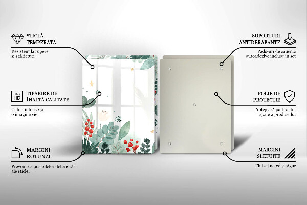 Kitchen worktop saver Watercolors leaves