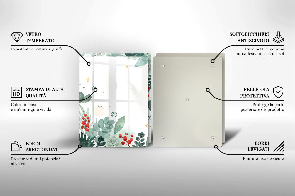 Kitchen worktop saver Watercolors leaves