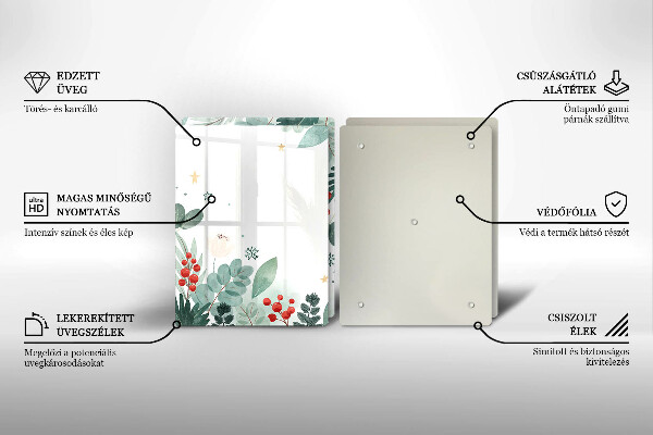 Kitchen worktop saver Watercolors leaves