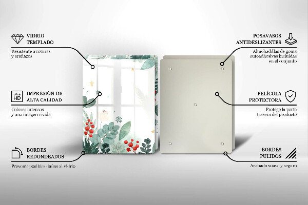 Kitchen worktop saver Watercolors leaves