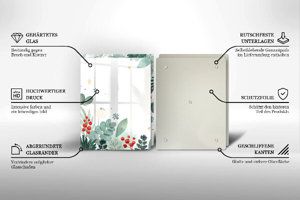 Kitchen worktop saver Watercolors leaves