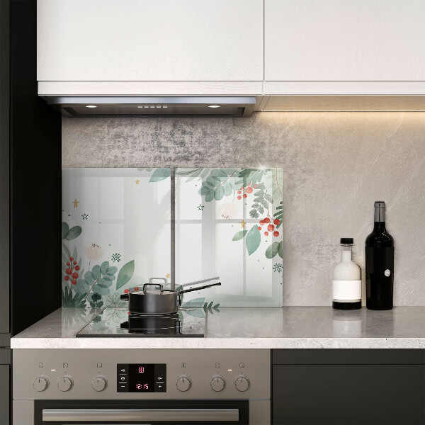 Kitchen worktop saver Watercolors leaves