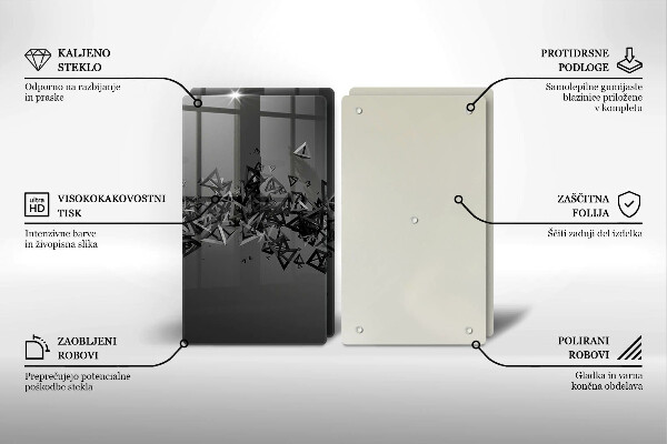 Kitchen worktop saver Abstraction 3D shapes