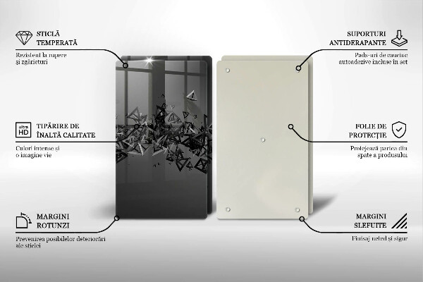 Kitchen worktop saver Abstraction 3D shapes