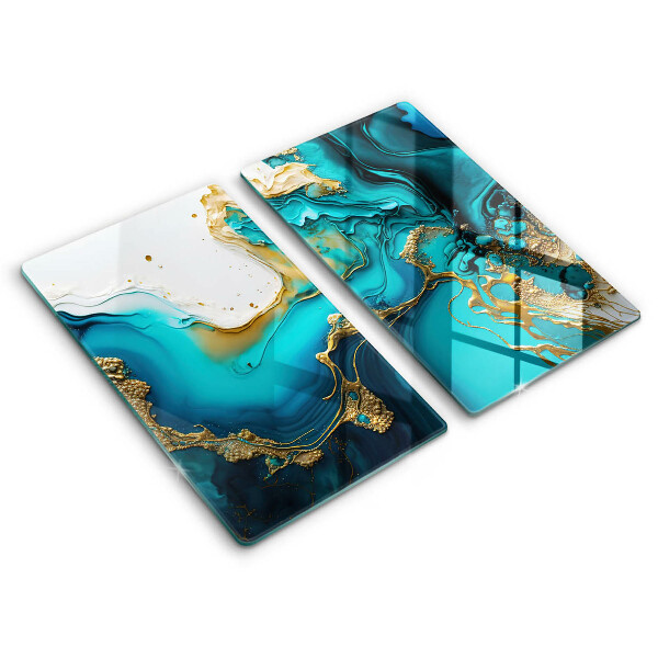 Worktop protector Turquoise abstraction